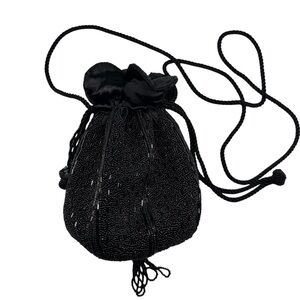 Carla Marchi Black Beaded Purse
